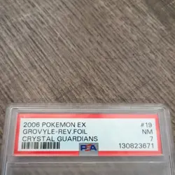 PSA 7 2006 POKEMON EX CRYSTAL GUARDIANS #19 GROVYLE-REVERSE FOIL PSA 9 - Image 3