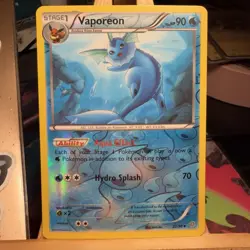 Vaporeon 22/98 XY Ancient Origins Reverse Holo Rare Pokemon TCG NM - Image 1