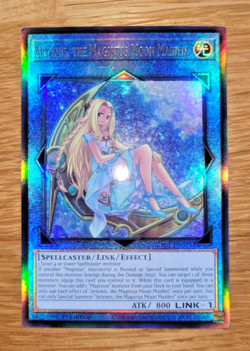 Yugioh Artemis the Magistus Moon Maiden RA01-EN049 Ultimate Rare English - Image 1