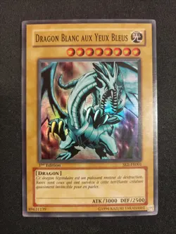 Carte Yu-Gi-Oh Dragon Blanc Aux Yeux Bleus Ske-fr001 1st - Image 1