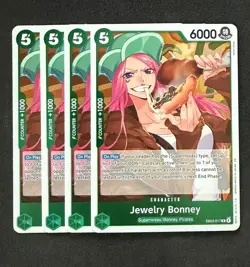 One Piece TCG - Jewelry Bonney EB03-017 R Foil Playset (x4) Heroines Edition - Image 1
