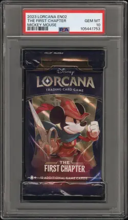 Mickey Mouse Foil En02 Lorcana The First Chapter Pack Lorcana- PSA 10 - Image 1