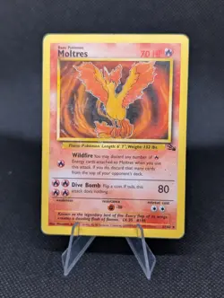 Moltres 27/62 Fossil Regular Pokemon Card - Image 1