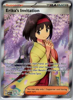 Erika's Invitation 196/165 SV: Scarlet & Violet 151 - Pokemon Card - NM - Image 1