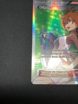 2015 Pokemon TCG Brigette Holo Full Art Ultra Rare Card Breakthrough 161/162 - Image 4