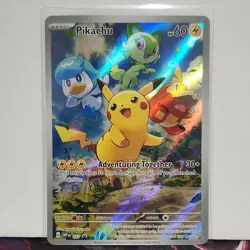 Pikachu [Paldea] SVP Black Star Promo Full Art Card SVP EN 027 - Image 1