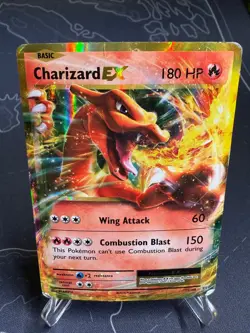 Pokemon Charizard EX 12/108 Evolutions Holo Ultra Rare 180 English Card HP-DMG - Image 1