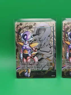 2x Dragon Ball Super Card Game Frieza Gold Foil Energy Marker E01-04 - Image 3