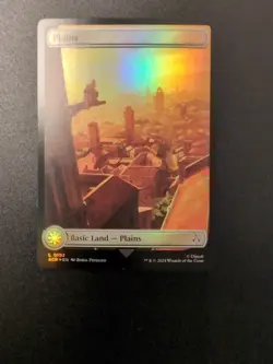 Magic the Gathering Foil Plains #102 Full Art Assassin's Creed Card - Image 1