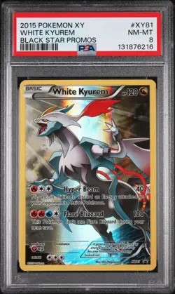 PSA 8 White Kyurem 2015 Black Star Promos XY81 Pokemon Card - Image 4
