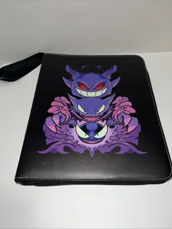 Gengar Evolution Pokemon Card Binder (9 Card Sleeve Binder) Gastly Haunter Genga - Image 1