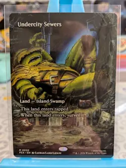 Magic the Gathering MTG Undercity Sewers x1 Borderless Card NM/M TMNT - Image 1