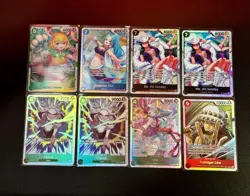 One Piece TCG LOT OF 8 SR Foil Cards English One Piece Lot - Image 1