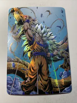 Super Saiyan 3 Goku Dragon Ball Z ACG DBZ Goddess Anime Card Holo Foil Art Hot - Image 1