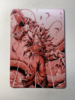 Super Saiyan 3 Goku Dragon Ball Z ACG DBZ Goddess Anime Card Holo Foil Art Hot - Image 2