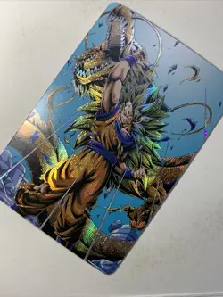 Super Saiyan 3 Goku Dragon Ball Z ACG DBZ Goddess Anime Card Holo Foil Art Hot - Image 3