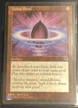 Magic: The Gathering Lotus Petal Tempest Artifact Common English 1997 April Lee - Image 1