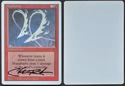 RARE SIGNED MtG Magic Christopher Rush _ Revised Artist Proof _ MANABARBS _1/100 - Image 1