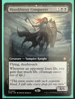 Bloodthirsty Conqueror (Extended Art) Foundations Regular - Image 1