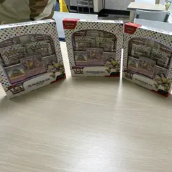 Pokemon Scarlet & Violet 151 Alakazam ex Collection Box Lot of 3 Promo Booster - Image 1