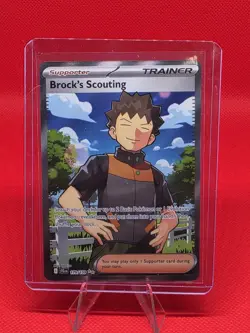 Pokemon TCG Brock's Scouting 179/159 Sv09: Journey Together Holo - Image 1