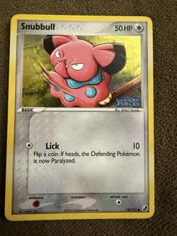 Pokemon Snubbull Unseen Forces HOLO 74/115 - Image 1
