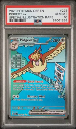 Pidgeot ex 225 PSA 10 Pokemon SV03 Obsidian Flames - Image 4