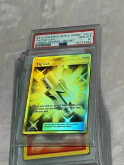 PSA 10 Tag Call 270 Pokemon 2019 Sun & Moon Cosmic Eclipse Full Art Secret Gold - Image 1