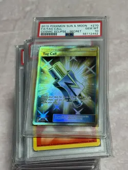 PSA 10 Tag Call 270 Pokemon 2019 Sun & Moon Cosmic Eclipse Full Art Secret Gold - Image 2