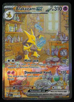 Alakazam ex #201/165 Scarlet & Violet 151 NM/M Pokemon Card - Image 1