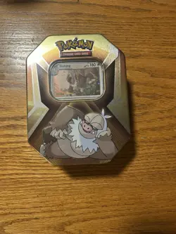 Pokemon TCG Triple Whammy Collector Tin SLAKING 3 Packs Foil Promo New - Image 1
