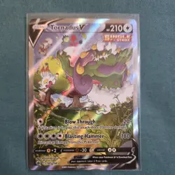 Pokemon Tornadus V Full Art Ultra Rare Single Strike Holo 185/198 Chilling Reign - Image 1