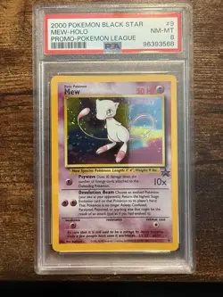 2000 POKEMON BLACK STAR MEW-HOLO PROMO-POKEMON LEAGUE - Image 1