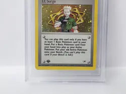 POKEMON GYM HEROES 1ST EDITION LT SURGE TRAINER HOLO BGS 9.5 NICE!!!!! - Image 3