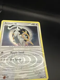 Arceus () Holo Rare Arceus AR5 Heavy Played Pokemon TCG - Image 4