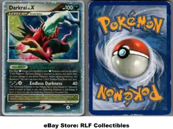 2008 Pokemon, D&P Promos, #DP19 Darkrai Lv. X, Holo Black Star Promo - Image 1