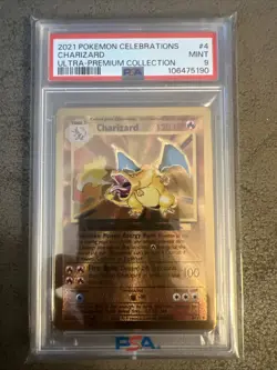 2021 POKEMON CELEBRATIONS ULTRA-PREMIUM COLLECTION #4 CHARIZARD PSA 9 - Image 1