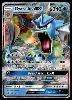 Pokemon TCG SM - Crimson Invasion #18/111 Gyarados GX Holo NM - Image 1