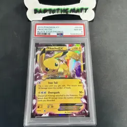 2015 POKEMON XY BLACK STAR PROMOS #XY84 PIKACHU EX PSA 8 - Image 1