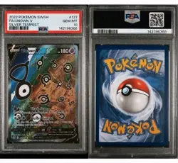 2022 Pokemon Silver Tempest #177 Unown V Alt Art PSA 10 Gem Mint - Image 3