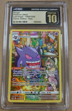 Pokemon 2022 Gengar Holo Lost Origin TG06/TG30 CGC PRISTINE 10 - Image 1