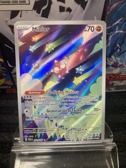 Pokemon Minior Illustration Rare Full Art Holo 201/182 SV04 Paradox Rift 70 HP - Image 1