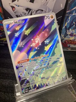 Pokemon Minior Illustration Rare Full Art Holo 201/182 SV04 Paradox Rift 70 HP - Image 2