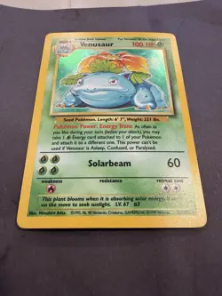 Pokemon Venusaur Base Set 15/102 Holo Rare 1999 Unlimited - Image 2