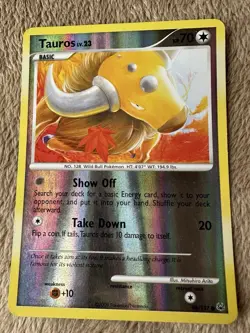 2009 Pokemon TCG Platinum Tauros Lv.23 HP70 Reverse Holo 98/127 LP/MP - Image 1