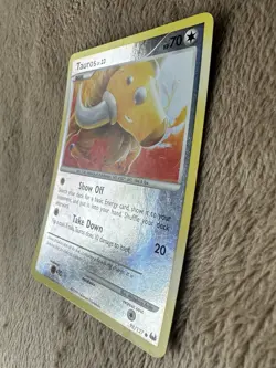 2009 Pokemon TCG Platinum Tauros Lv.23 HP70 Reverse Holo 98/127 LP/MP - Image 2