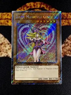 YUGIOH • DARK MAGICIAN GIRL • PLATINUM SECRET RARE • RA03-EN123 • 1st ED • NM - Image 1