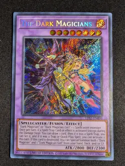 Yugioh - The Dark Magicians LDS3-EN090 Limited Edition Secret Rare NM - Image 1