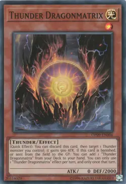 Yugioh Thunder Dragonmatrix OP09-EN006 Super Rare NM - Image 1