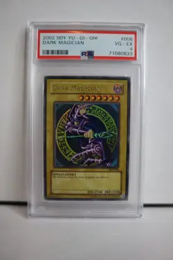 2002 YU-GI-OH! STARTER DECK: YUGI #006 DARK MAGICIAN PSA 4 excellent - Image 1